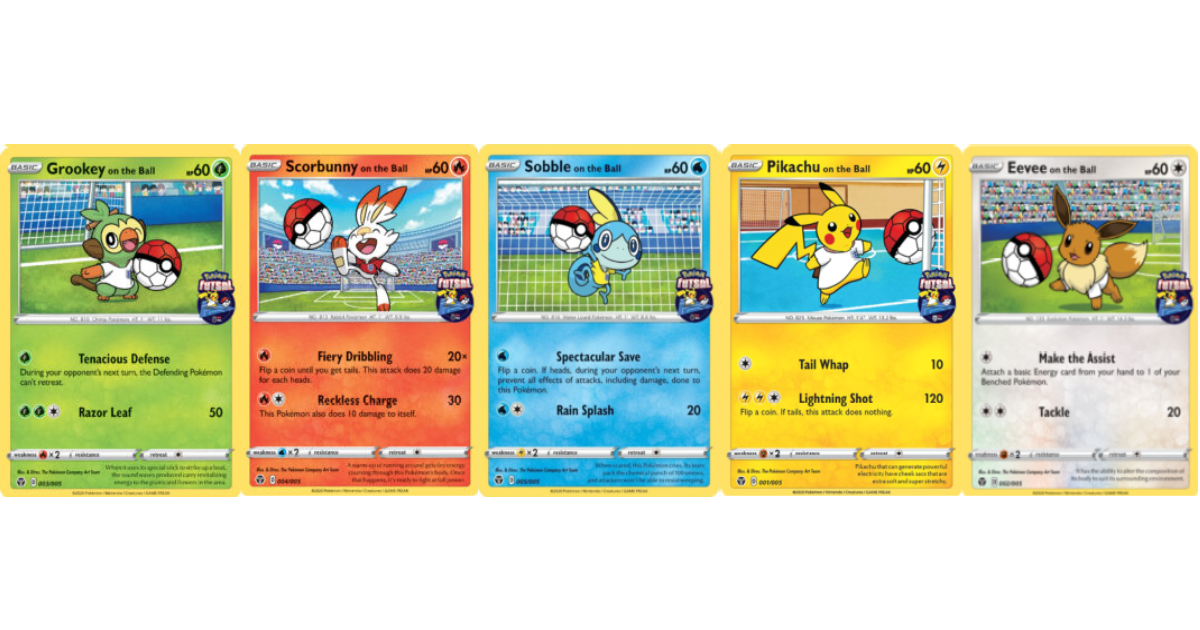 Sobble on the Ball公開 フットサルプロモが5枚出揃う｜PTCGL News