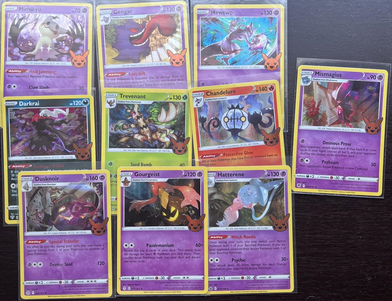 2022 Pokemon Halloween Trick or Trade Foil Pack TCC Graded Gem 