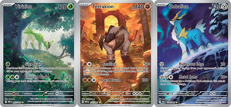 PSA10 連番 ビリジオン テラキオン ゴバルオン AR 3枚セット ポケモン 